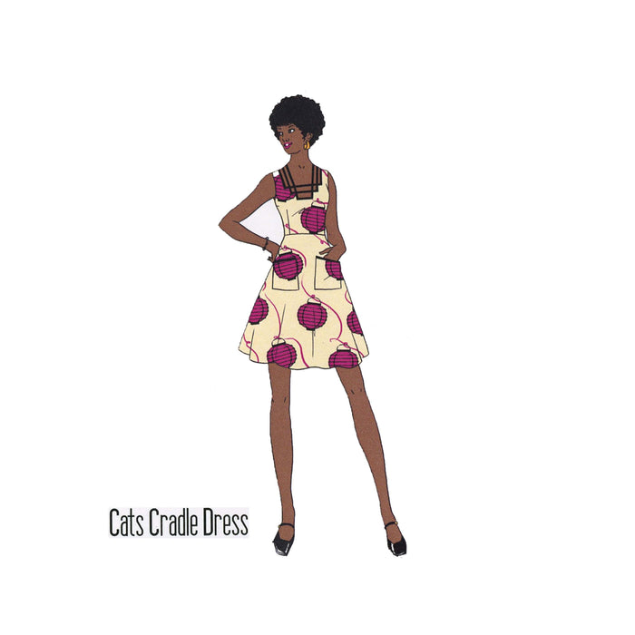Cats Cradle Dress Vintage Style Sewing Pattern