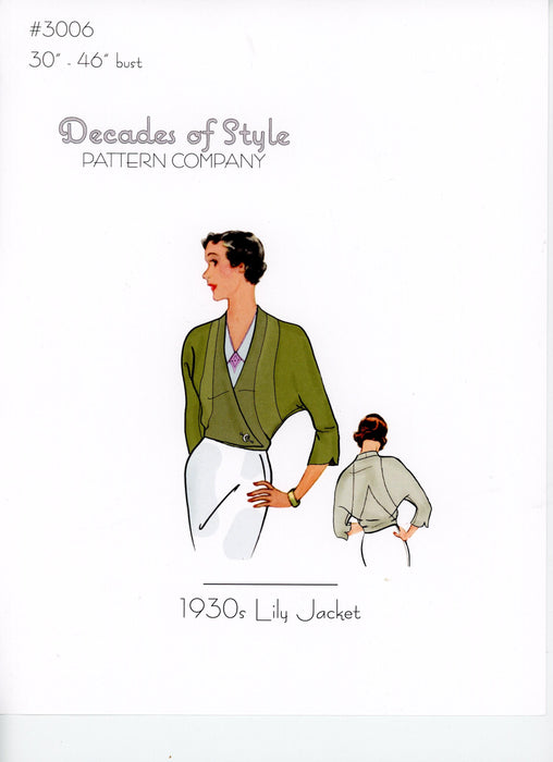 Lily Jacket Vintage Style Sewing Pattern