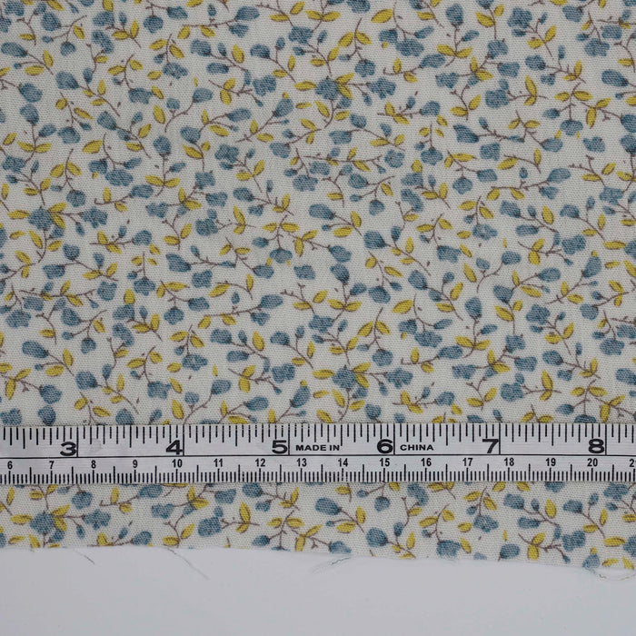 Tiny Flowers Challis Ivory