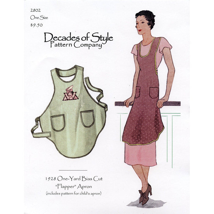 Bias Cut Flapper Apron Vintage Style Pattern