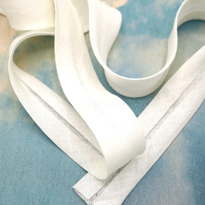 100% Linen Double Fold Bias Tape Wide