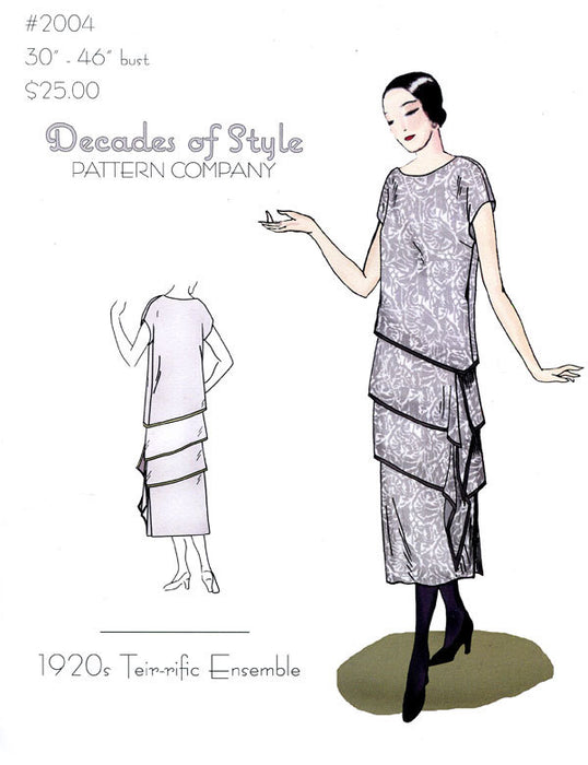 Tier-rific Ensemble Vintage Style Sewing Pattern