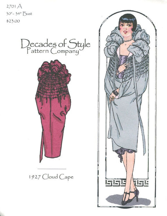 Cloud Cape Vintage Style Sewing Pattern