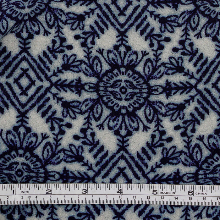 Batik Medallion Challis Print