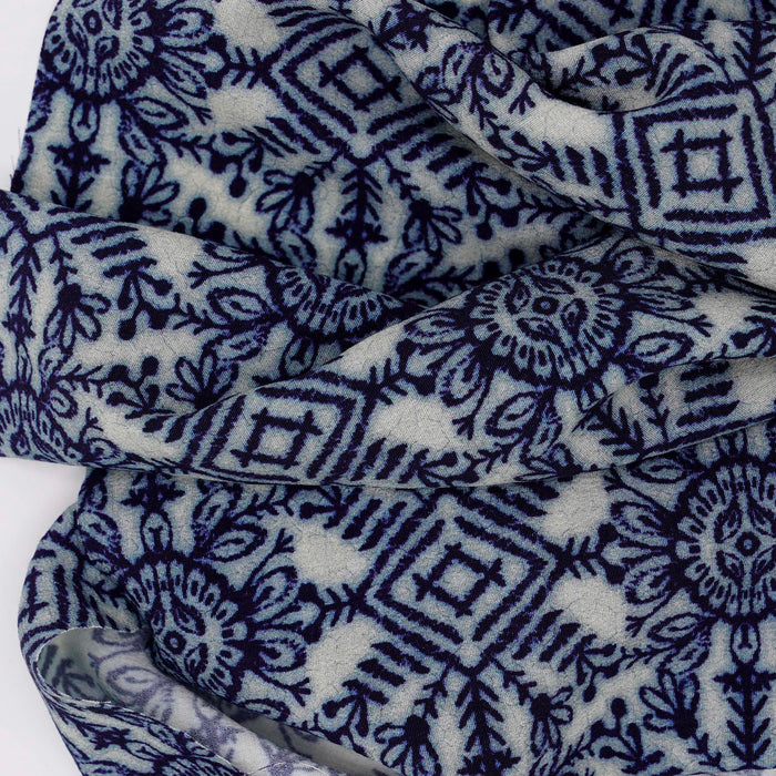 Batik Medallion Challis Print