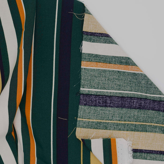 Striped Challis Print