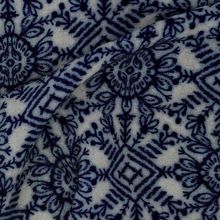Batik Medallion Challis Print