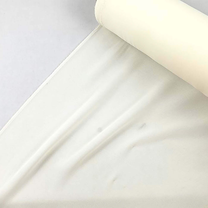Italian Ivory Crepe Silk Cotton  Fabric