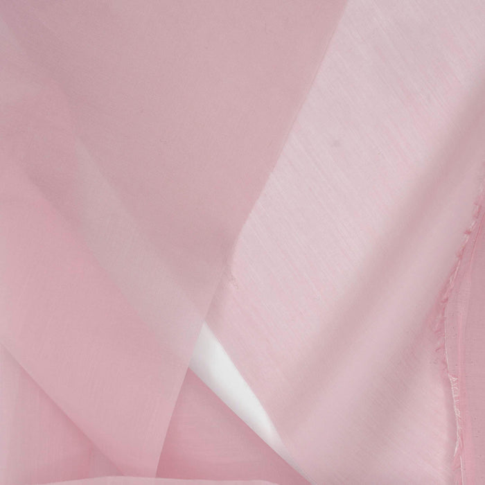 Italian Soft Pink Silk Cotton Voile