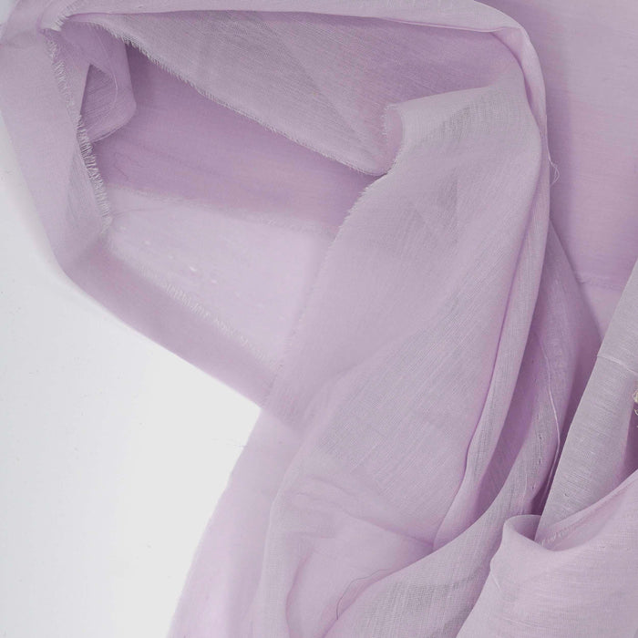 Italian Lavender Silk Cotton Voile