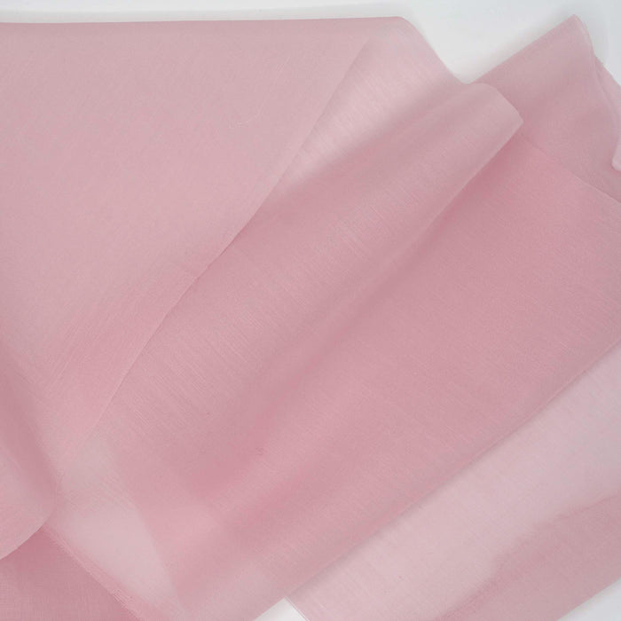 Italian Soft Pink Silk Cotton Voile