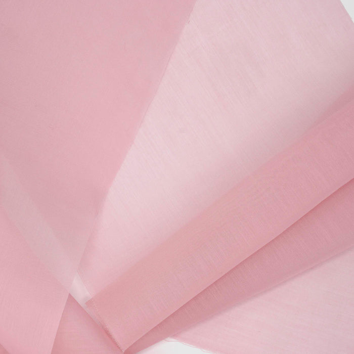 Italian Soft Pink Silk Cotton Voile