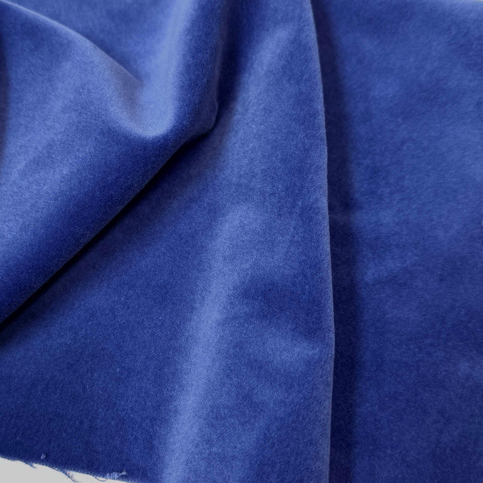 Cobalt Cotton Velveteen