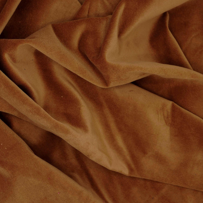 Cognac Cotton Velveteen
