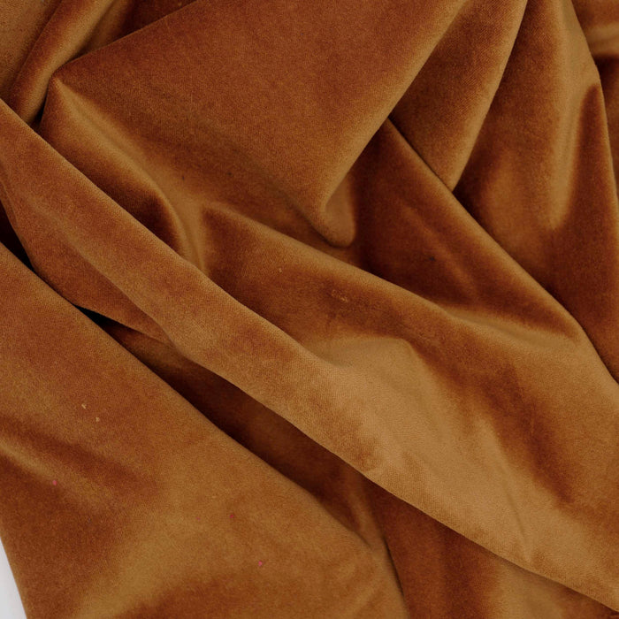 Cognac Cotton Velveteen