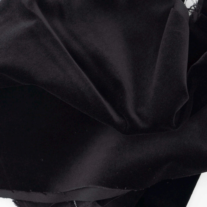 Black Cotton Velveteen