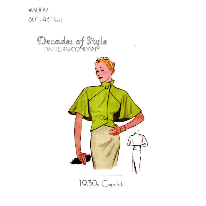 Capelet Vintage Style Sewing Pattern