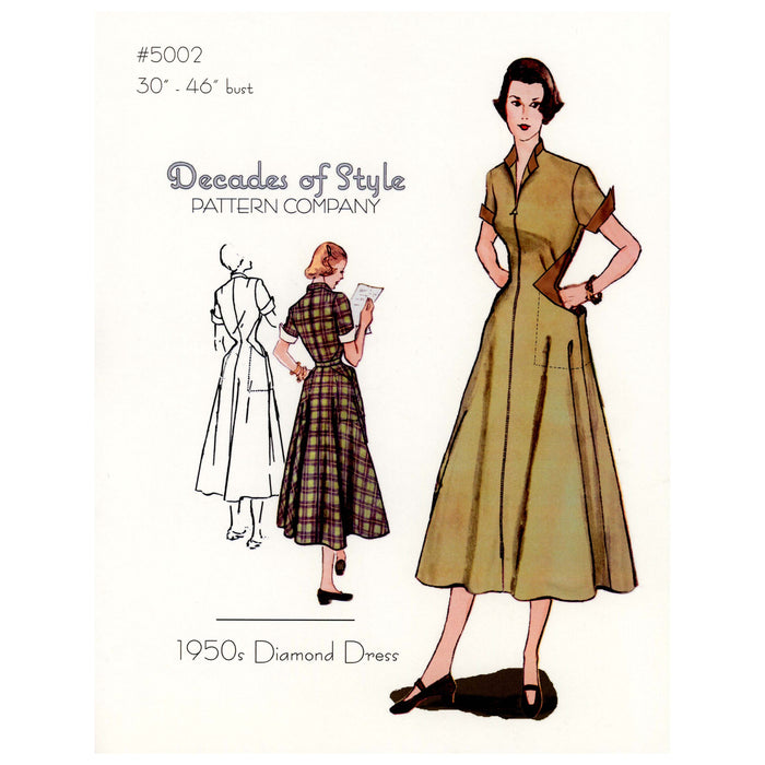 Diamond Dress Vintage Style Sewing Pattern