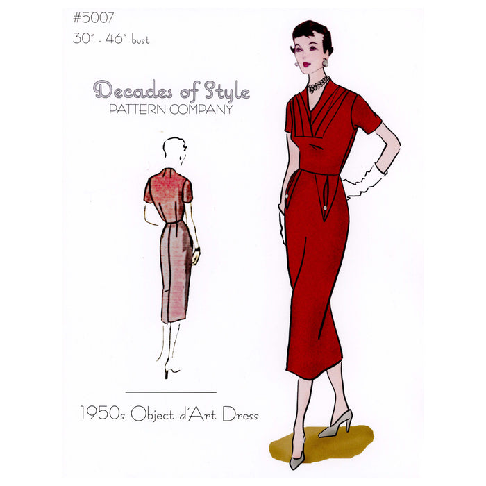 Object d'Art Dress Vintage Style Sewing Pattern