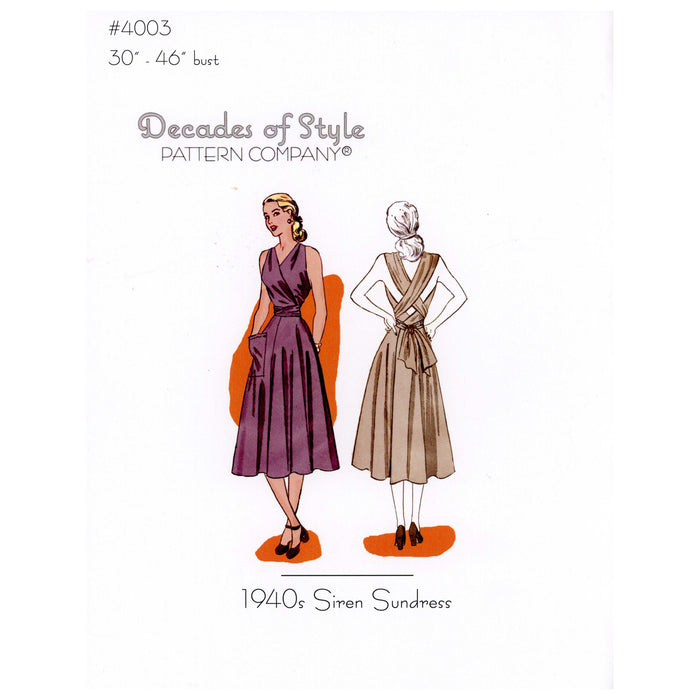 Siren Sundress Vintage Style Sewing Pattern