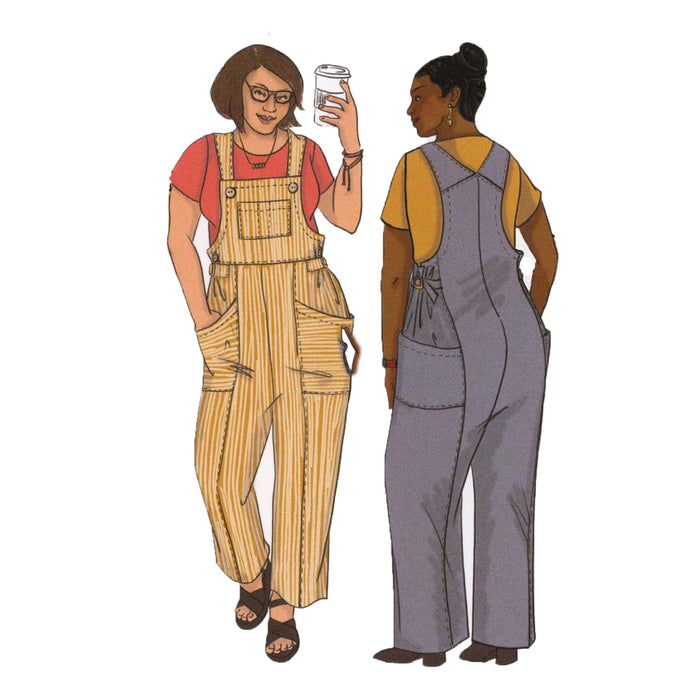 Ophelia Overalls Vintage Style Sewing Pattern