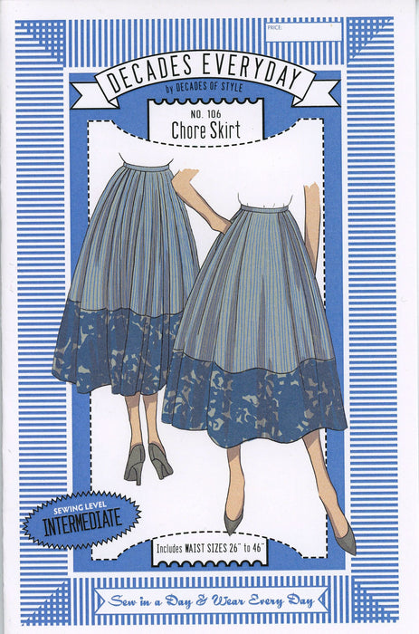 Chore Skirt Decades of Style Sewing Pattern
