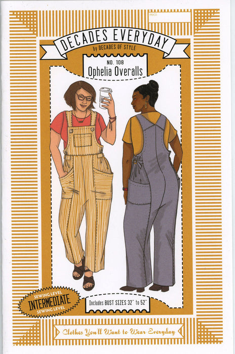Ophelia Overalls Decades of Style Sewing Pattern