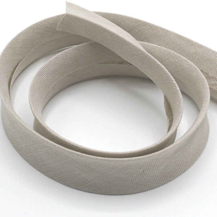 Pretty 100% Linen Double Fold Bias Tape Made in France 5 colors