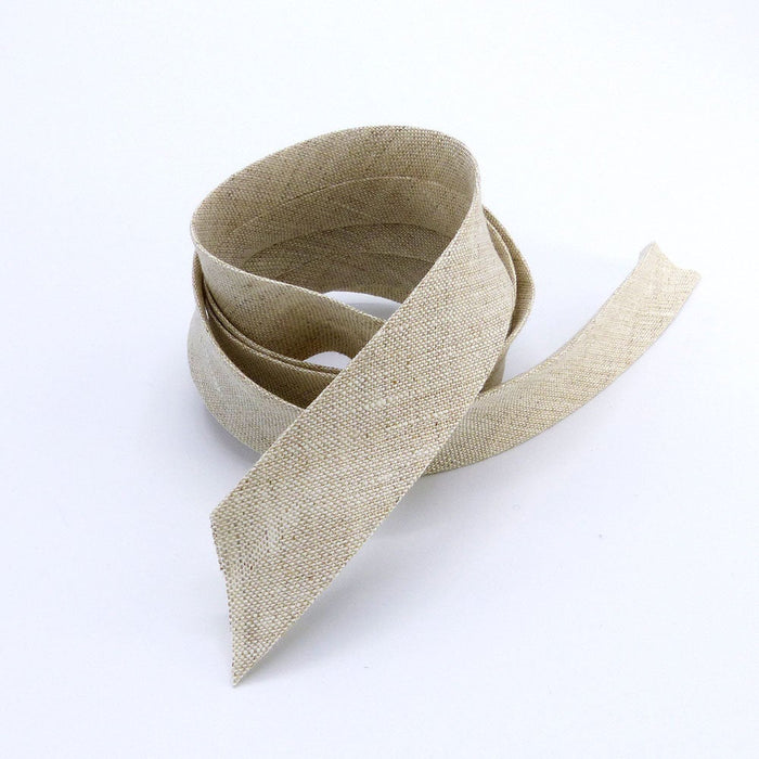 Pretty 100% Linen Double Fold Bias Tape Made in France 5 colors