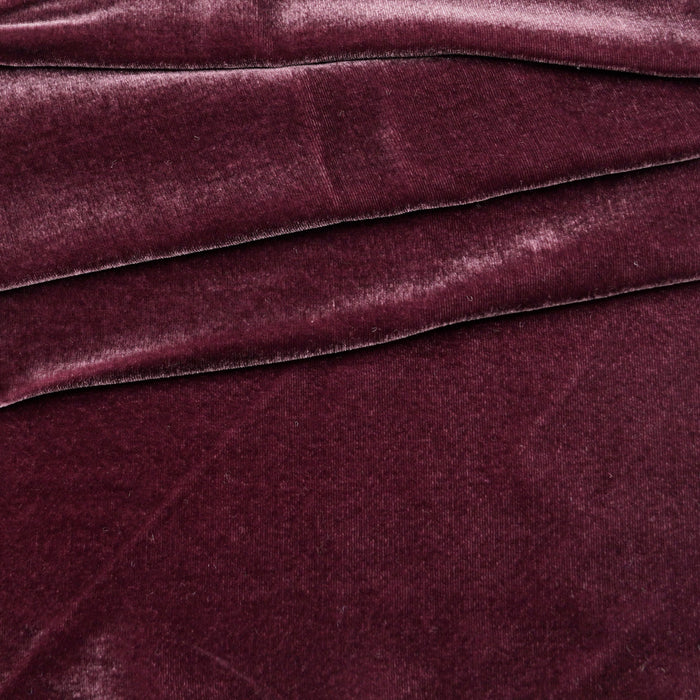 Beautiful Silk Velvet Fabric Plum