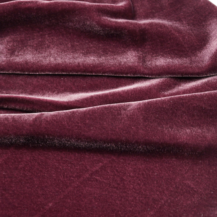 Beautiful Silk Velvet Fabric Plum