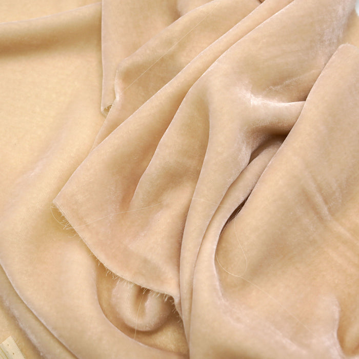 SAMPLE Beautiful Silk Velvet Fabric Blush