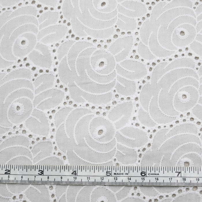 Sweet Cotton Embroidered Eyelet Fabric 100% Cotton