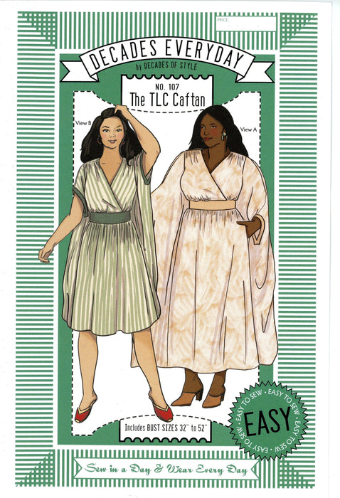 TLC Caftan Decades of Style Sewing Pattern