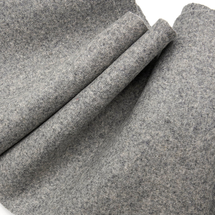 Stone Grey 100% Wool Melton