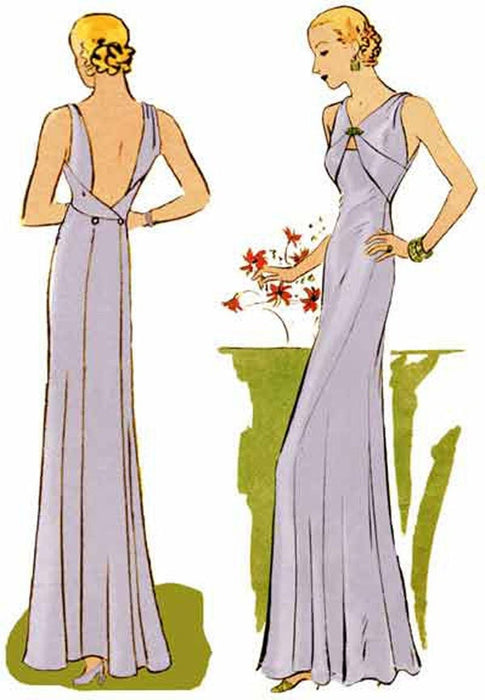 Evening Gown 1933  Decades of Style Vintage Style Sewing Pattern