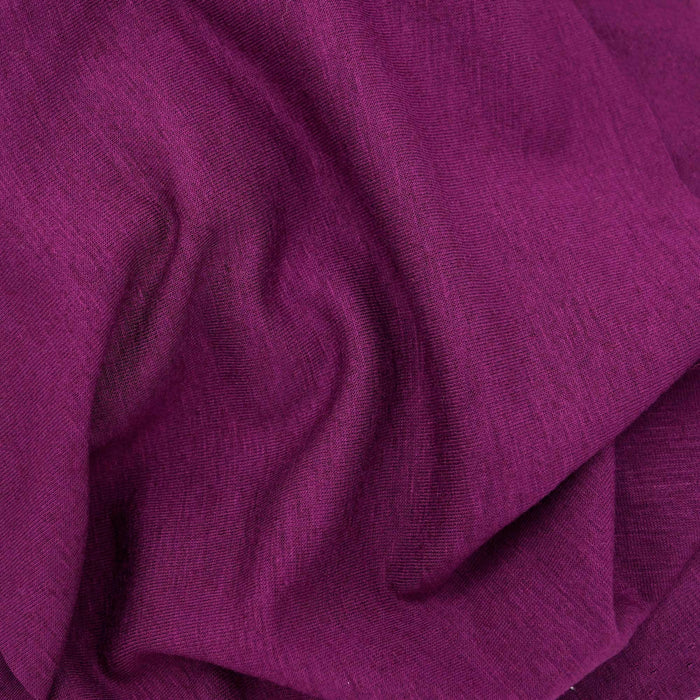 Wool Rayon Jersey Knit Fabric Magenta