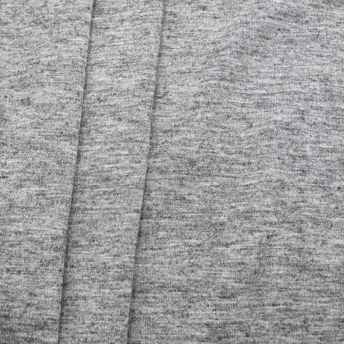 Wool Rayon Jersey Knit Fabric Heather Grey