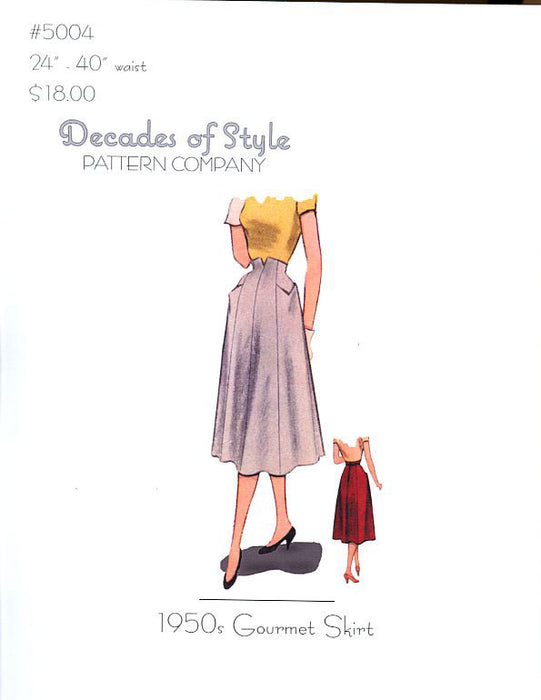 Gourmet Skirt 1950 Sewing Pattern