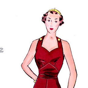 Sweetheart Overalls 1930's  Decades of Style Vintage Style Sewing Pattern