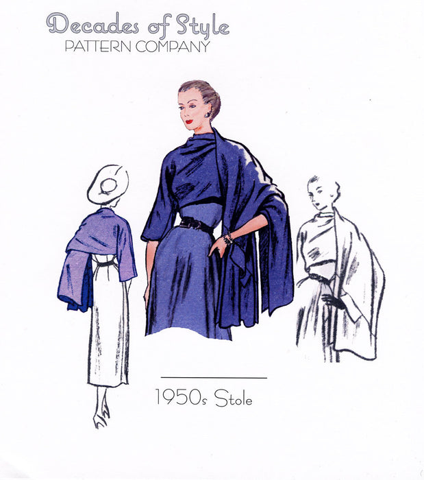 Stole Pattern 1950 Sewing Pattern