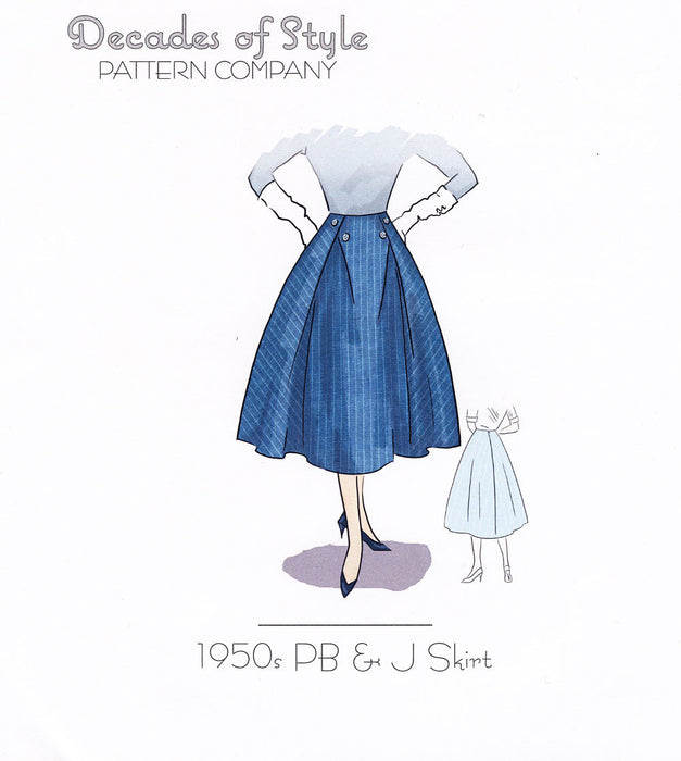 PB & J Skirt 1950 Sewing Pattern