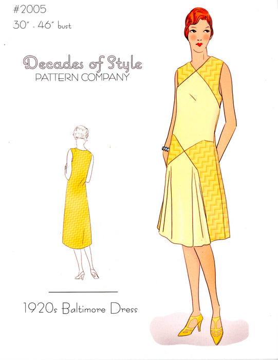 Baltimore Dress 1920 Sewing Pattern